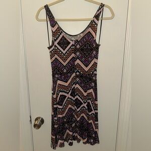 EXPRESS Multicolor Geometric Dress